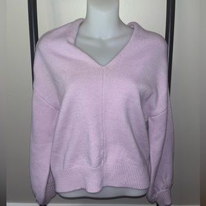 ASTR The Label Back Cutout Lilac Sweater